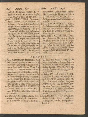 Anno 1681. - 1685.