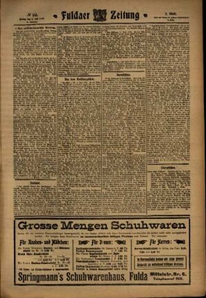 Zweite Ausgabe vom Freitag, den 08. Juli 1910.