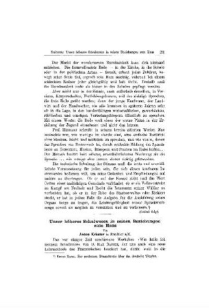 Unser höheres Schulwesen in seinen Beziehungen zum Haus
