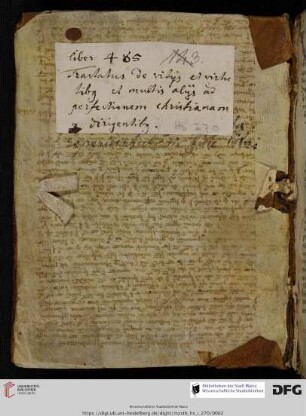 Philosophischer(?) Text, 13. Jh.