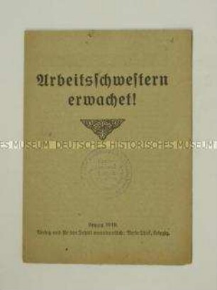 Propagandaschrift der USPD Leipzig zur wirtschaftlichen Situation im Winter 1918/19