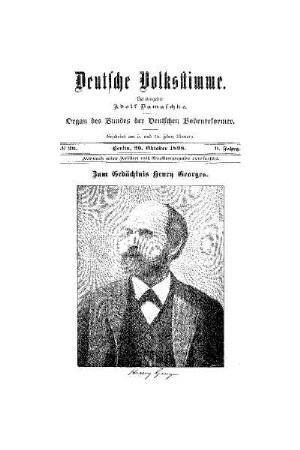 Zum Gedächtnis Henry Georges
