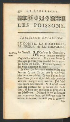 Treizieme entretien. Les Poissons.