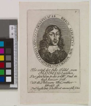 [Bildnis von Johann Albertus von Mandelslo]