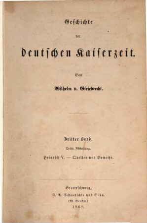 Geschichte der deutschen Kaiserzeit. III,3
