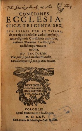 Conciones ecclesiasticae triginta sex