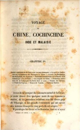 Voyage en Chine, Cochinchine, Inde et Malaisie, 3. Commerce de la Chine