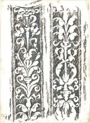 Lange, Ludwig; Lange - Archiv: XIII.2 Glasmalerei, Mosaiken, Fliesen - Detail