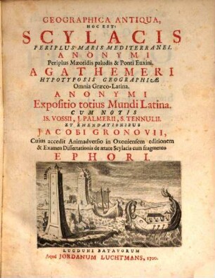 Geographica antiqua : hoc est: Scylacis periplus maris mediterranei