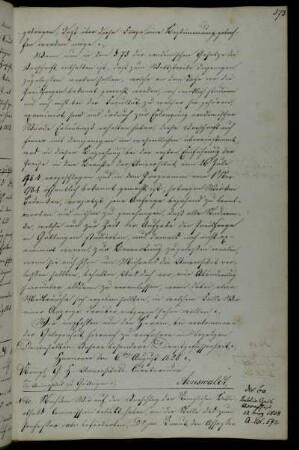 Ernennung des Akzessors der Juristen Fakultät Doktor Oesterley zum Bibliotheksakzessor.