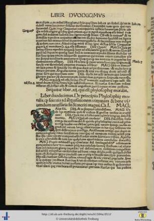 Liber XII. De Principiis Philosophiae Moralis.