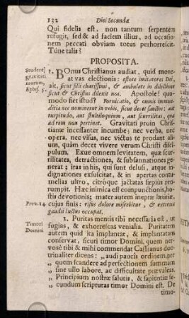 132-133, Diei Secundae Proposita