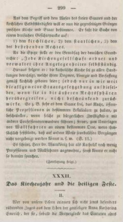 299-310 Das Kirchenjahr und die heiligen Feste : II.