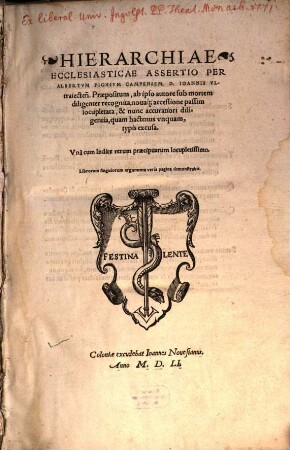 Hierarchiae ecclesiasticae assertio