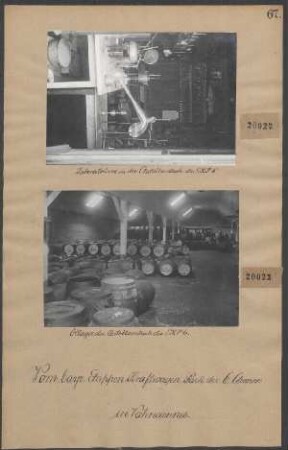 Laboratorium in der Autoölzentrale des Et.K.P. 6