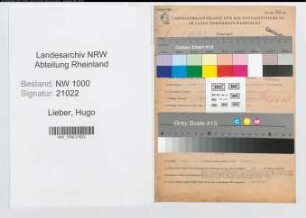 Entnazifizierung Hugo Lieber, geb. 21.03.1913 (Arbeiter)