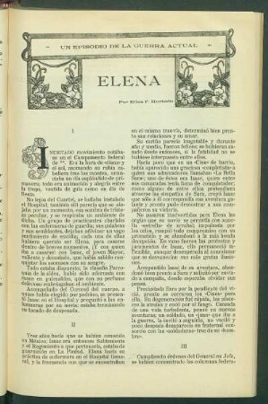 Un Episodio de la Guerra actual: Elena
