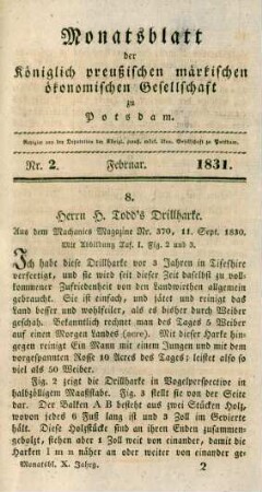 Nr. 2. Februar. 1831.