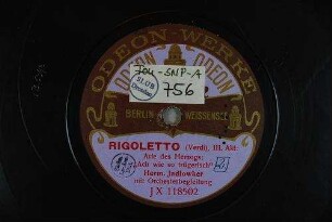 Rigoletto, III. Akt: Arie des Herzogs: "Ach wie so trügerisch" / (Verdi)
