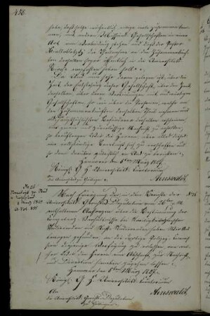 Streit zwischen Studierenden und Nichtstudierenden mit erläuterndem Text an die Polizeikommission.