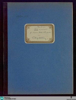 Trios - Mus. Hs. 1211 : vl, vlc, pf; a