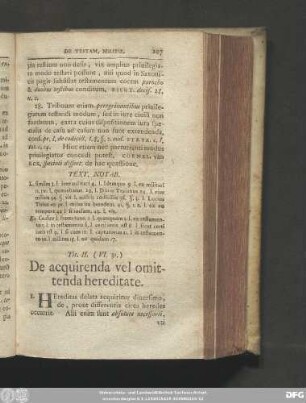 Tit. II. (VI. 31.) De aquirenda vel omittenda hereditate.