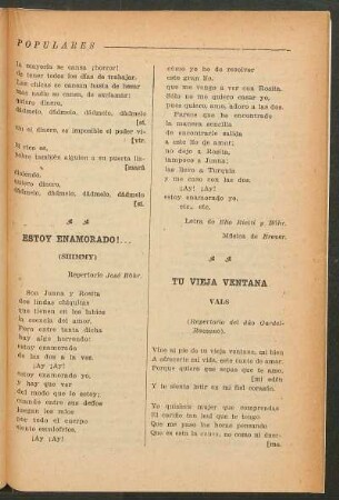 Tu vieja ventana : Vals