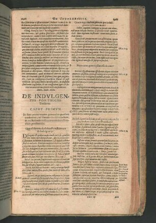 DE INDULGENTIIS PONTIFICIIS Tractatus.