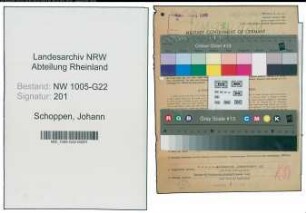 Entnazifizierung Johann Schoppen , geb. 13.03.1909 (Metzger)