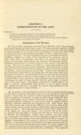 Chapter II. Administration of the land.