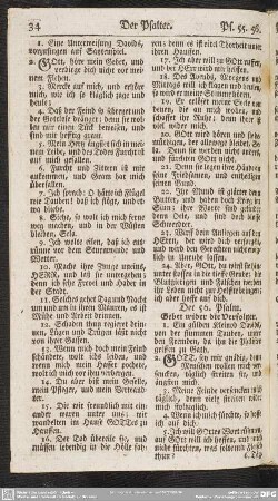Der 56. Psalm. Gebet wider die Verfolger