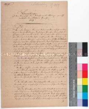 Befehl von Eduard von Schlichting betreffend die Detachement-Übungen der Breslauer Garnison (Abschrift)