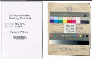 Entnazifizierung Wilhelm Gewehr , geb. 03.10.1900 (Lehrer)