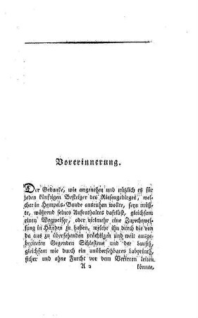 Vorerinnerung