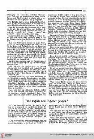 N.F. 10.1930: Die Schule vom Schüler gesehen