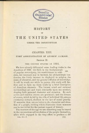 History of the United States of America, under the constitution, 4
