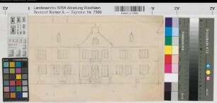 Crollage (Preußisch Oldendorf) Erweiterung des Hauses Crollage Ansicht des Hofgiebels Treppenhausschnitte (1883) ca 1 : 100 21 x 33 Bleistiftskizze Ledebur-Crollage K Nr. 8