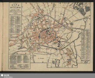 Plan von Zittau