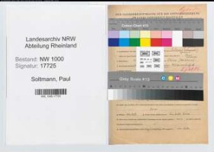 Entnazifizierung Paul Soltmann, geb. 10.09.1904 (Landgerichtsdirektor)