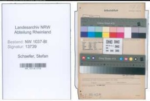 Entnazifizierung Stefan Schaefer , geb. 14.05.1903 (Verw.Beamter)