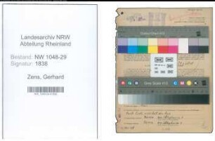 Entnazifizierung Gerhard Zens , geb. 10.05.1887 (Beamter)