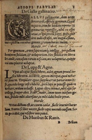 Fabularum quae hoc libro continentur, interpretes ... sunt hi: Guil. Goudanus, ...