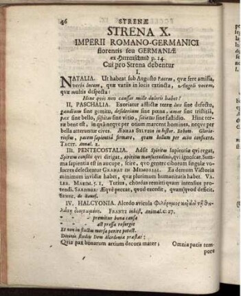 Strena X. Imperii Romano-Germanici