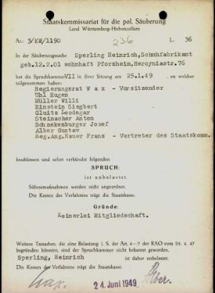 Sperling, Heinrich