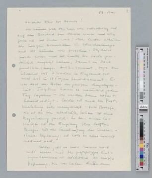 Brief an Henry Goverts
