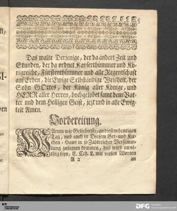 [Christliche Danck- und Glückwünschungs-Predigt]