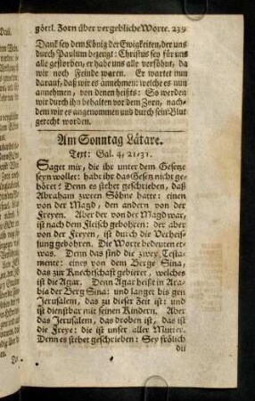 239-249, Am Sonntag Laetare