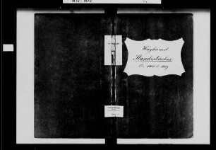 Waghäusel, katholische Gemeinde: Standesbuch 1861-1869