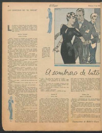El sombrero de luto : Un acto