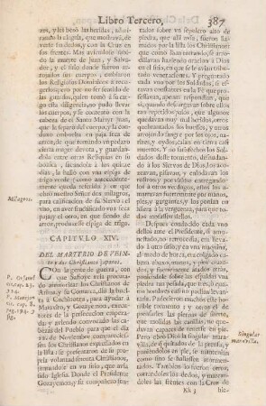 Capitulo XIV. Del martyrio de veinte y dos christianos japones